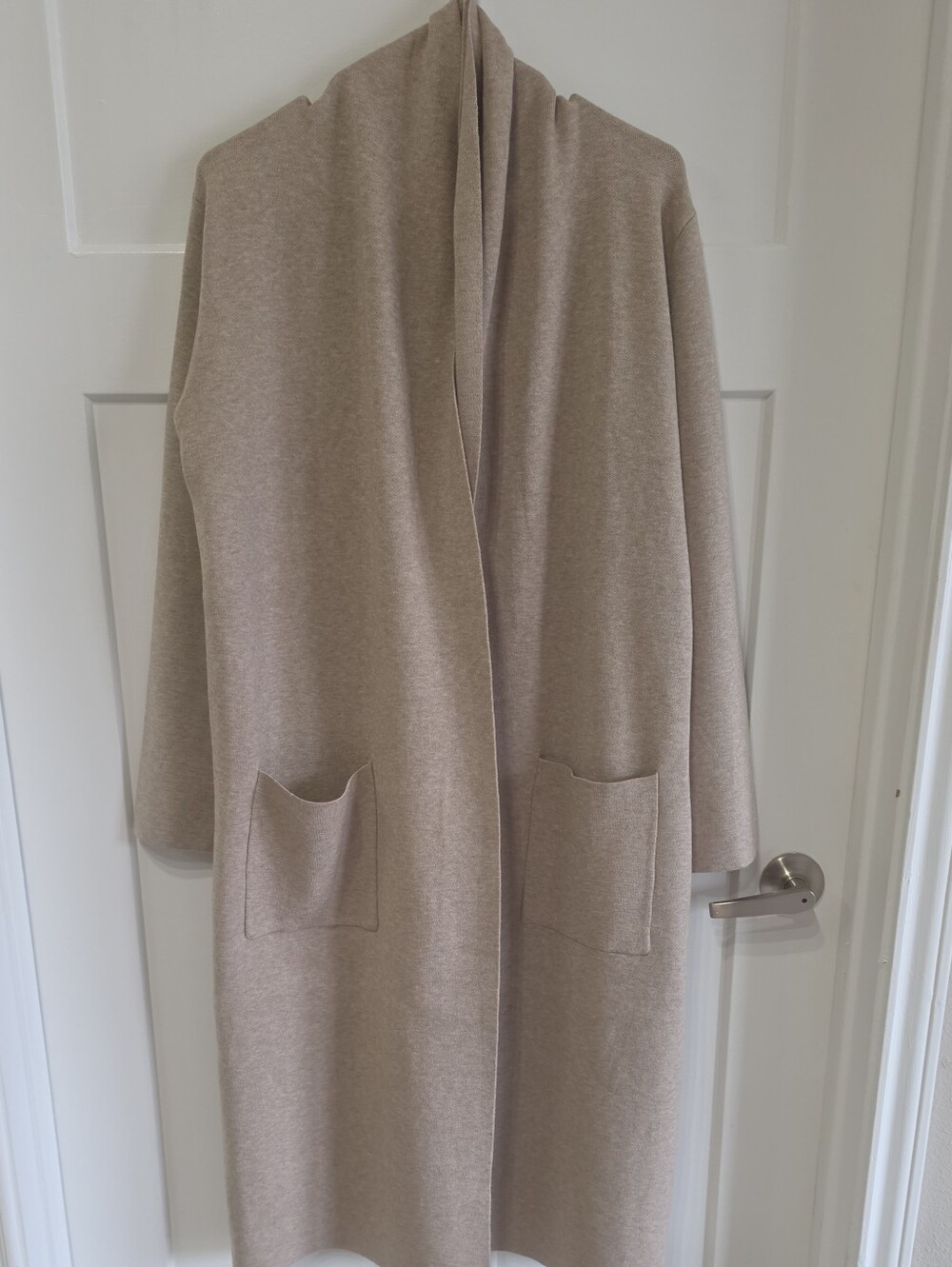 NWT Max Sport Long Duster Cardigan in Buff Beige M